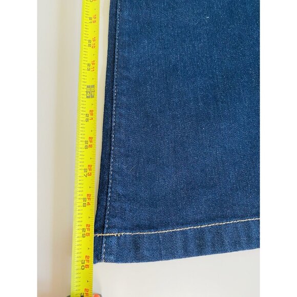 NWT Gap 1969 Womens 25S Authentic Flare Jeans Dark Wash Mid Rise Stretch - Picture 9 of 10